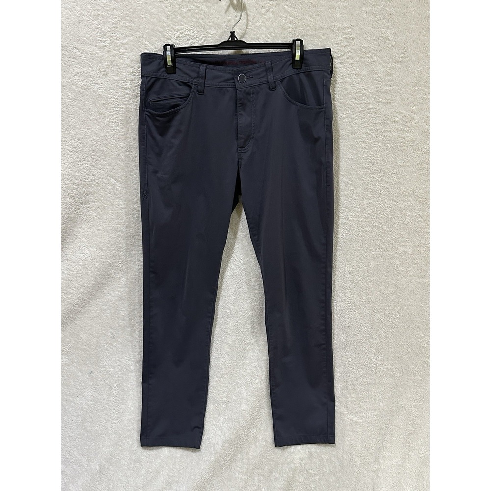Rhone Pants Mens 31 Blue Gray Commuter Five Pocket Slim Performance Tech 100554